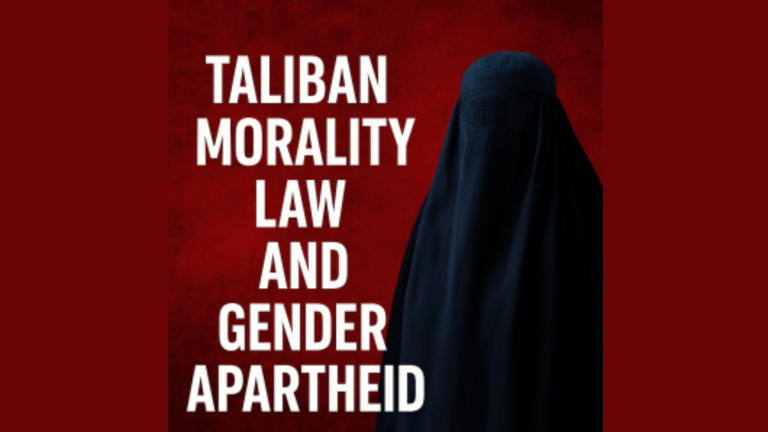 Afghanistan : la loi talibane sur la moralité, ou l’instauration d’un apartheid de genre