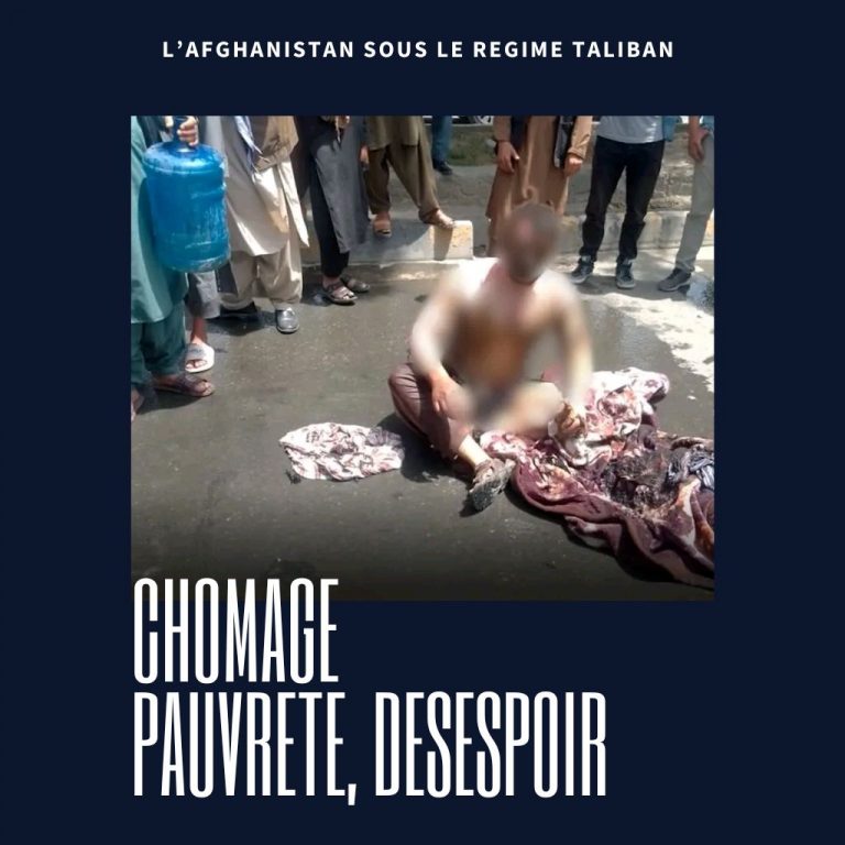 Chômage, pauvreté, désespoir : l'Afghanistan sous le régime taliban