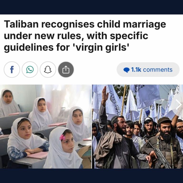 Les talibans ont publié un nouveau règlement sur le droit de la famille qui reconnaît les mariages impliquant des mineurs