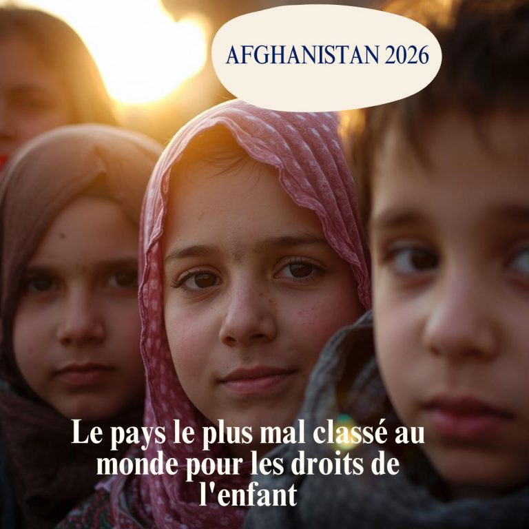 L'Afghanistan dans le KidsRights Index 2026