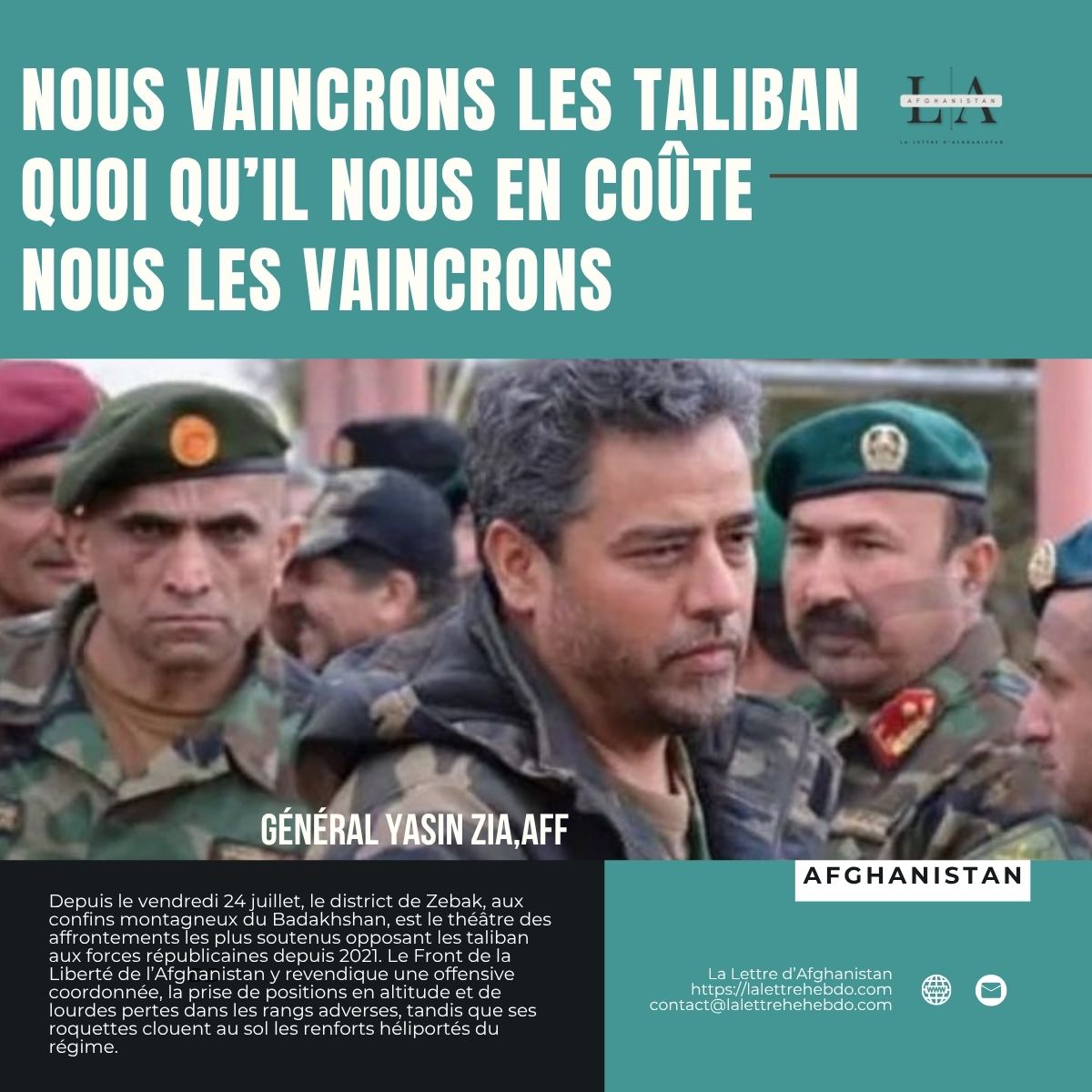 « 𝗡𝗢𝗨𝗦 𝗩𝗔𝗜𝗡𝗖𝗥𝗢𝗡𝗦 𝗟𝗘𝗦 𝗧𝗔𝗟𝗜𝗕𝗔𝗡, 𝗤𝗨𝗢𝗜 𝗤𝗨'𝗜𝗟 𝗡𝗢𝗨𝗦 𝗘𝗡 𝗖𝗢𝗨̂𝗧𝗘, 𝗡𝗢𝗨𝗦 𝗟𝗘𝗦 𝗩𝗔𝗜𝗡𝗖𝗥𝗢𝗡𝗦 »