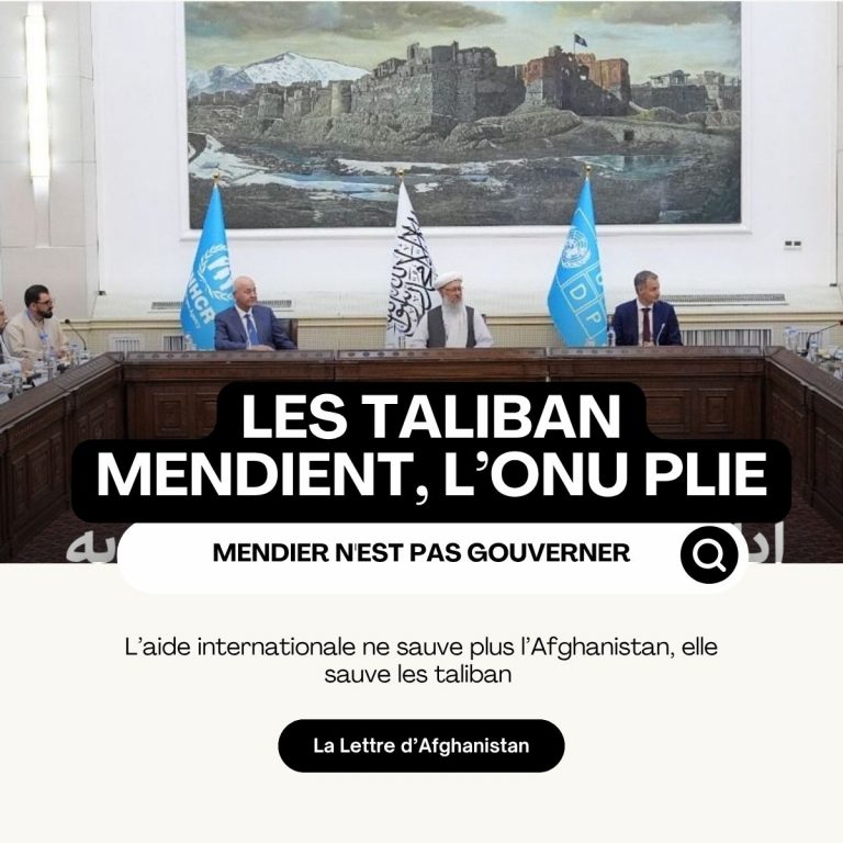 L’aide internationale ne sauve plus l’Afghanistan, elle sauve les taliban