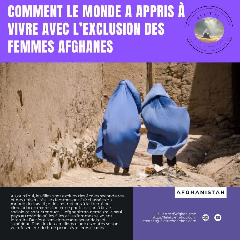 Comment le monde a appris à vivre avec l'exclusion des femmes afghanes