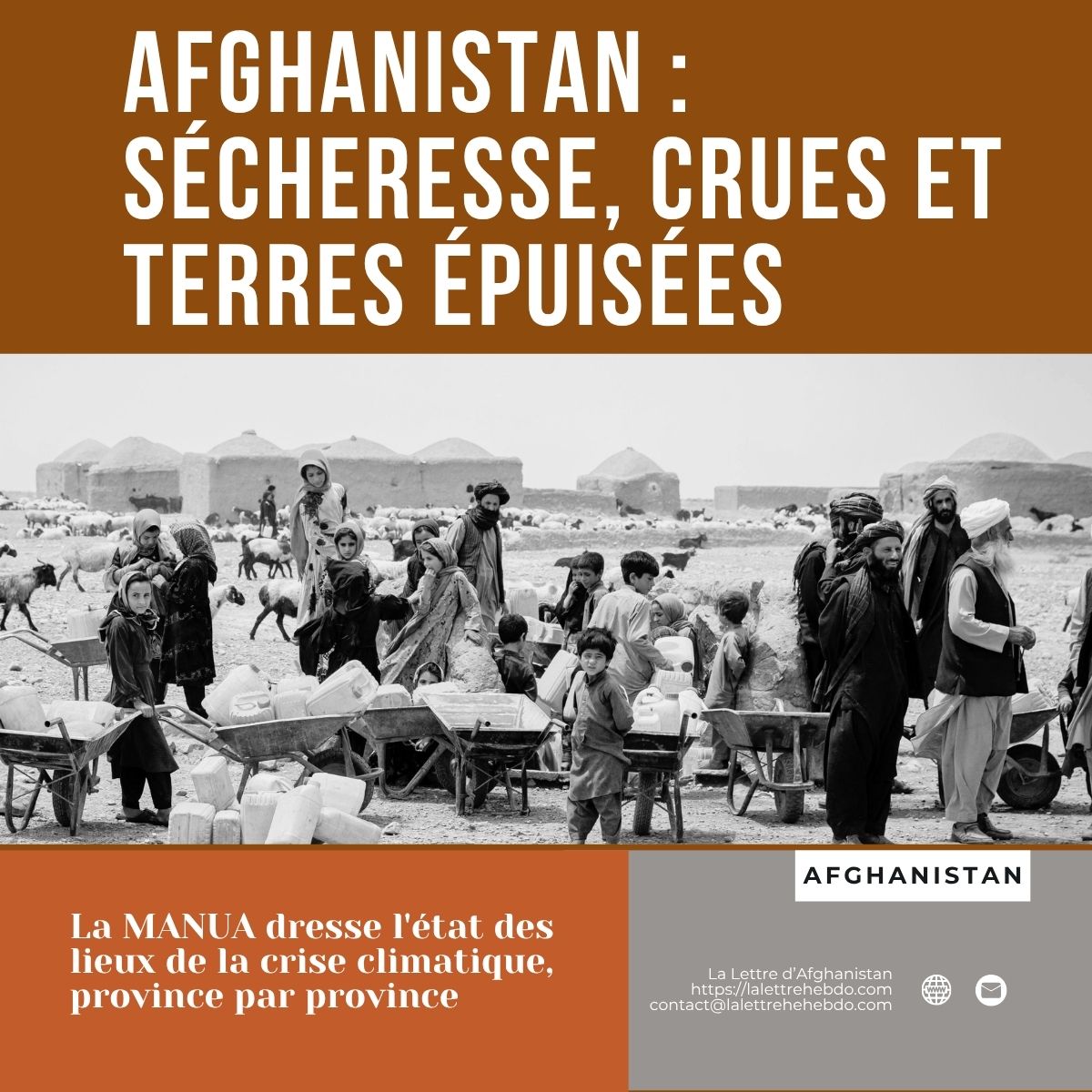 Afghanistan : sécheresse, crues et terres épuisées