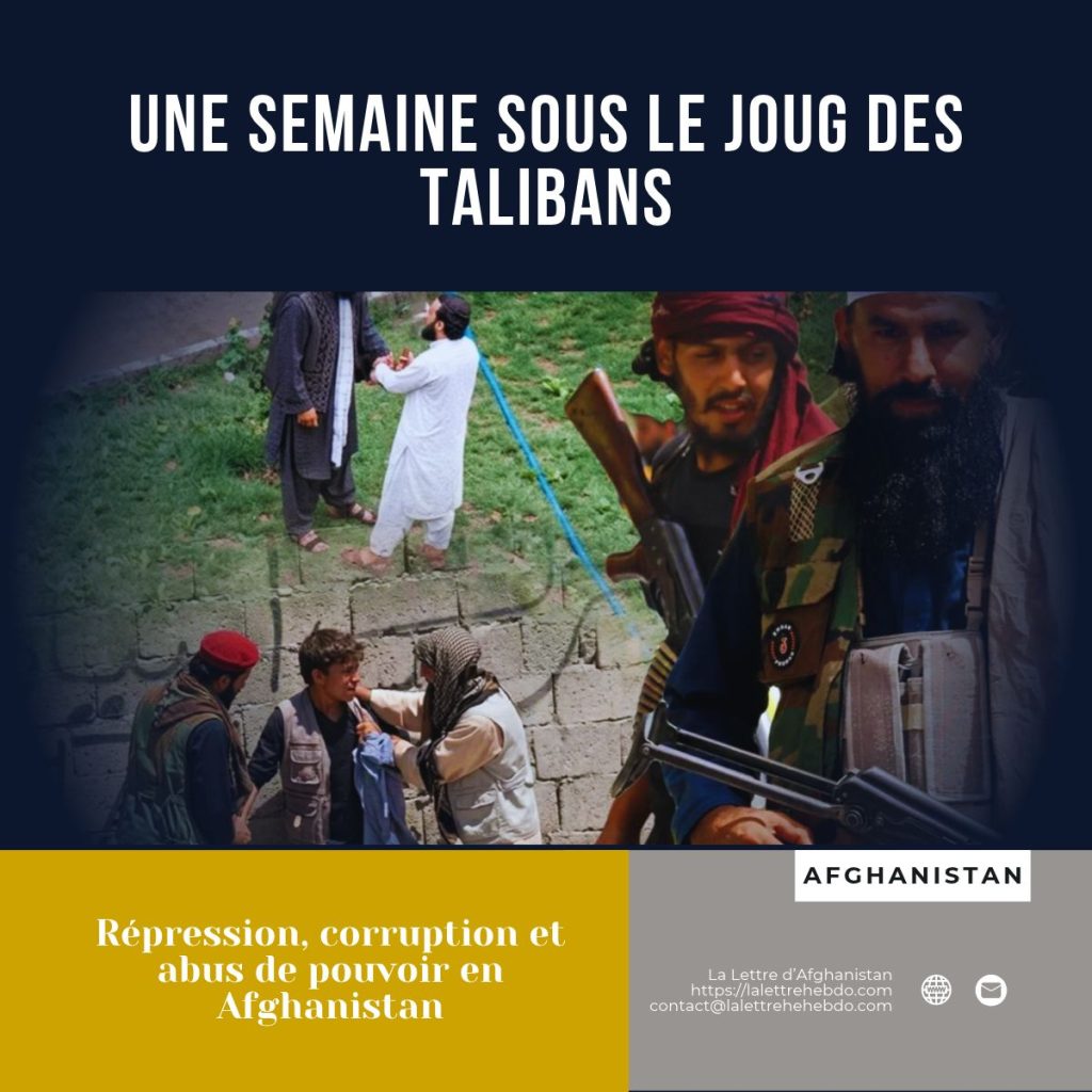 Une semaine sous le joug des talibans